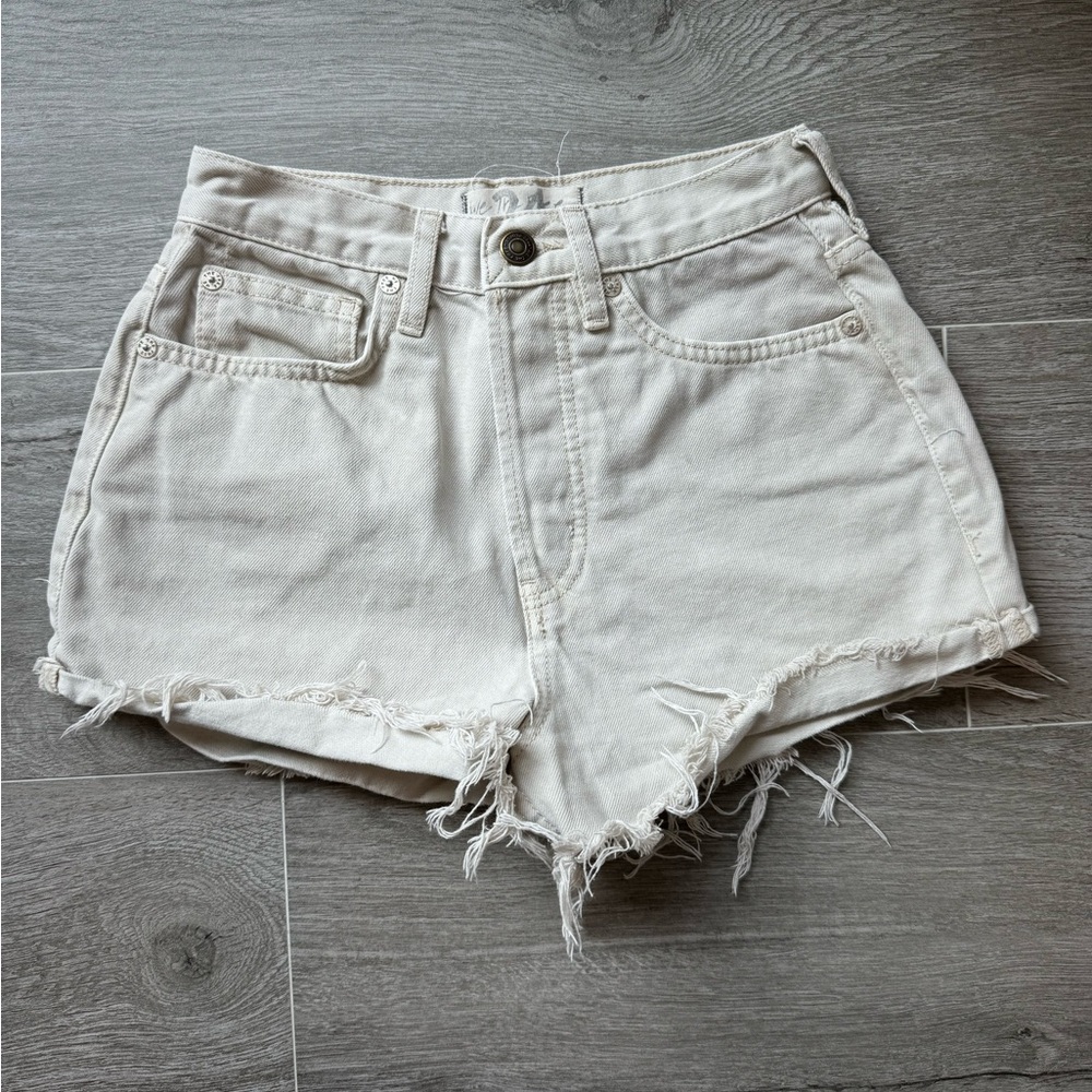 Free People We the Free Cream Shorts